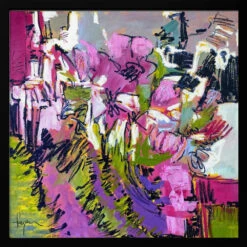 Df675a And To Everything There Is A Season Bloom I - Square Stretched Canvas, Poster Or Fine Art Print(Df675a And To Everything There Is A Season Bloom I Square Stretched Canvas Poster Or Fine Art Print) -Heart Wall Art Store pictufy black square 50x70 2570901