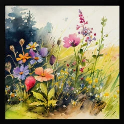 Idyllic Meadow (4) - Square Stretched Canvas, Poster Or Fine Art Print(Idyllic Meadow 4 Square Stretched Canvas Poster Or Fine Art Print) 17 Idyllic Meadow (4) - Square Stretched Canvas, Poster Or Fine Art Print(Idyllic Meadow 4 Square Stretched Canvas Poster Or Fine Art Print) -Heart Wall Art Store pictufy black square 50x70 2778923