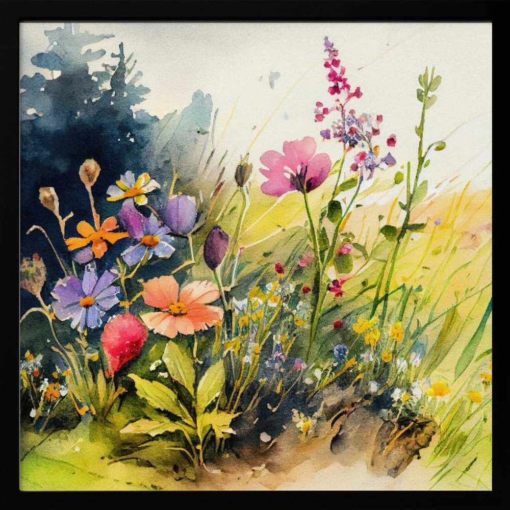 Idyllic Meadow (4) - Square Stretched Canvas, Poster Or Fine Art Print(Idyllic Meadow 4 Square Stretched Canvas Poster Or Fine Art Print) 5 Idyllic Meadow (4) - Square Stretched Canvas, Poster Or Fine Art Print(Idyllic Meadow 4 Square Stretched Canvas Poster Or Fine Art Print) - Image 5