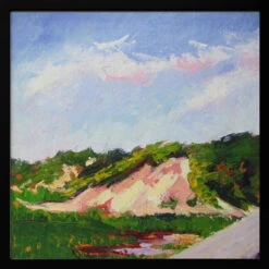 Lands End Dune - Square Stretched Canvas, Poster Or Fine Art Print(Lands End Dune Square Stretched Canvas Poster Or Fine Art Print) -Heart Wall Art Store pictufy black square 50x70 2786633