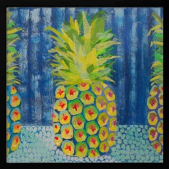 Pineapple - Square Stretched Canvas, Poster Or Fine Art Print(Pineapple Square Stretched Canvas Poster Or Fine Art Print) -Heart Wall Art Store pictufy black square 50x70 2787423