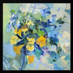 Wellow Oil Canvas100 1002011 - Square Stretched Canvas, Poster Or Fine Art Print(Wellow Oil Canvas 100 100 2011 Square Stretched Canvas Poster Or Fine Art Print) -Heart Wall Art Store pictufy black square 50x70 2818253