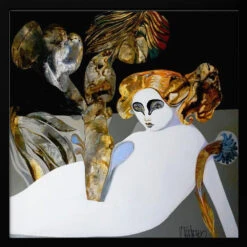 Flora - Square Stretched Canvas, Poster Or Fine Art Print(Flora Square Stretched Canvas Poster Or Fine Art Print) -Heart Wall Art Store pictufy black square 50x70 2824530