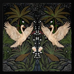 Swan Dance - Square Stretched Canvas, Poster Or Fine Art Print(Swan Dance Square Stretched Canvas Poster Or Fine Art Print) 17 Swan Dance - Square Stretched Canvas, Poster Or Fine Art Print(Swan Dance Square Stretched Canvas Poster Or Fine Art Print) -Heart Wall Art Store pictufy black square 50x70 2847340