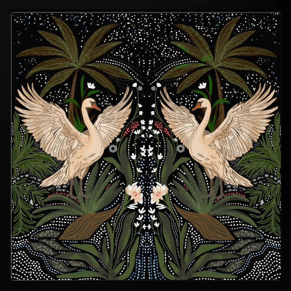 Swan Dance - Square Stretched Canvas, Poster Or Fine Art Print(Swan Dance Square Stretched Canvas Poster Or Fine Art Print) 5 Swan Dance - Square Stretched Canvas, Poster Or Fine Art Print(Swan Dance Square Stretched Canvas Poster Or Fine Art Print) - Image 5