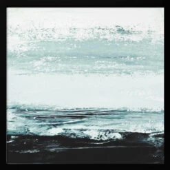 Minimal Seascape - Square Stretched Canvas, Poster Or Fine Art Print(Minimal Seascape Square Stretched Canvas Poster Or Fine Art Print) -Heart Wall Art Store pictufy black square 50x70 2860786