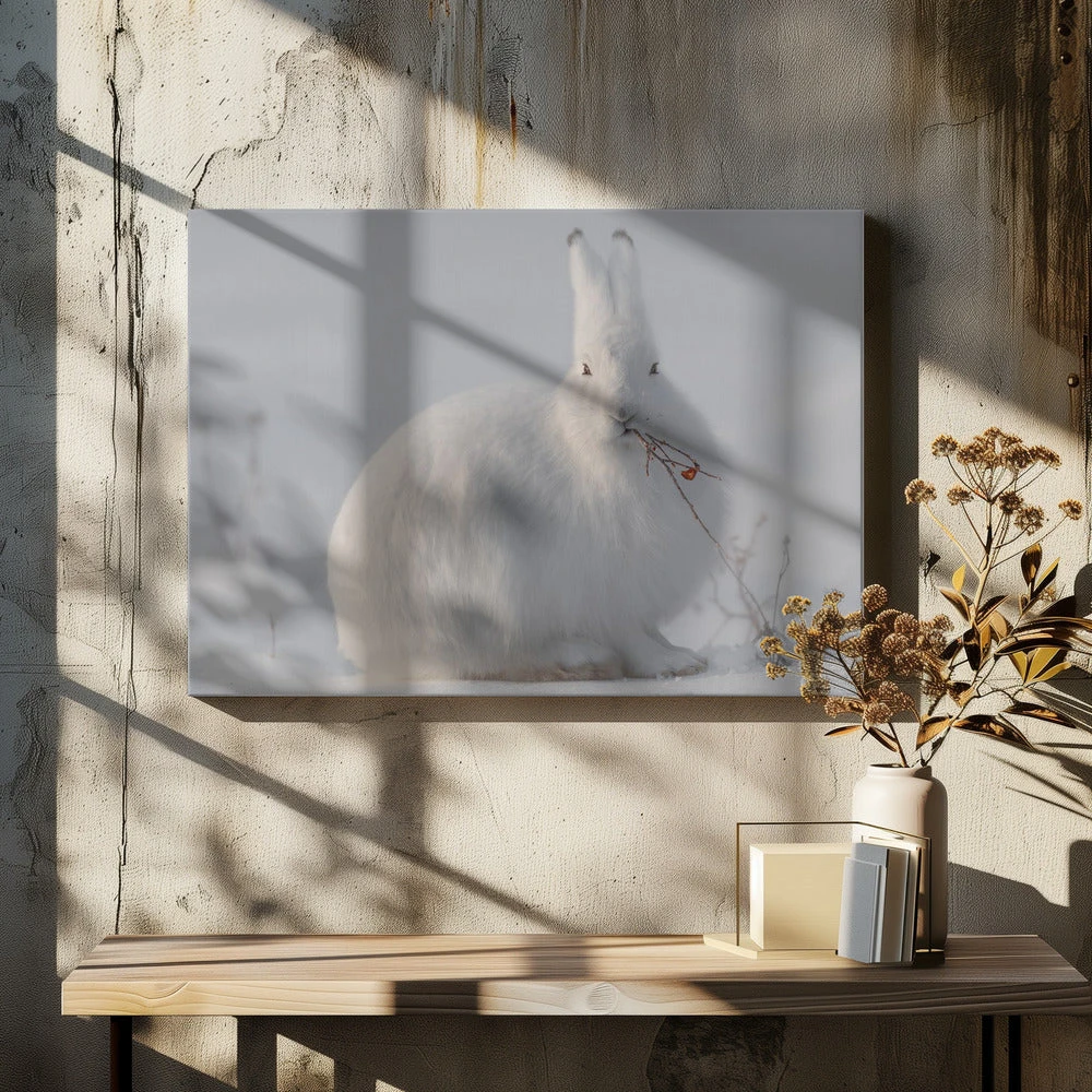Wild Arctic Hare - Stretched Canvas, Poster Or Fine Art Print(Wild Arctic Hare Stretched Canvas Poster Or Fine Art Print) 9 Wild Arctic Hare - Stretched Canvas, Poster Or Fine Art Print(Wild Arctic Hare Stretched Canvas Poster Or Fine Art Print) - Image 9