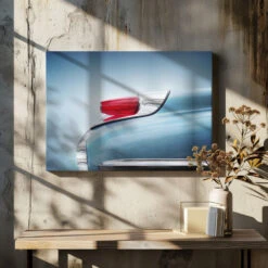 US Classic Car Monterey 1962 Taillight - Stretched Canvas, Poster Or Fine Art Print(Us Classic Car Monterey 1962 Taillight Stretched Canvas Poster Or Fine Art Print) -Heart Wall Art Store pictufy canvas dried flowers ratio 7x5 1869663