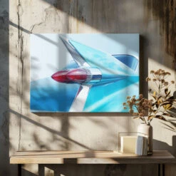 US Classic Car 1959 Sedan Deville - Stretched Canvas, Poster Or Fine Art Print(Us Classic Car 1959 Sedan Deville Stretched Canvas Poster Or Fine Art Print) -Heart Wall Art Store pictufy canvas dried flowers ratio 7x5 2121446