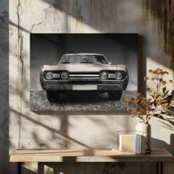 US Classic Car 1967 Cutlass Supreme Sports Coupe - Stretched Canvas, Poster Or Fine Art Print(Us Classic Car 1967 Cutlass Supreme Sports Coupe Stretched Canvas Poster Or Fine Art Print) -Heart Wall Art Store pictufy canvas dried flowers ratio 7x5 2143262