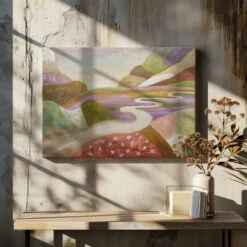 Through The Lull Fields - Stretched Canvas, Poster Or Fine Art Print(Through The Lull Fields Stretched Canvas Poster Or Fine Art Print) -Heart Wall Art Store pictufy canvas dried flowers ratio 7x5 2571708