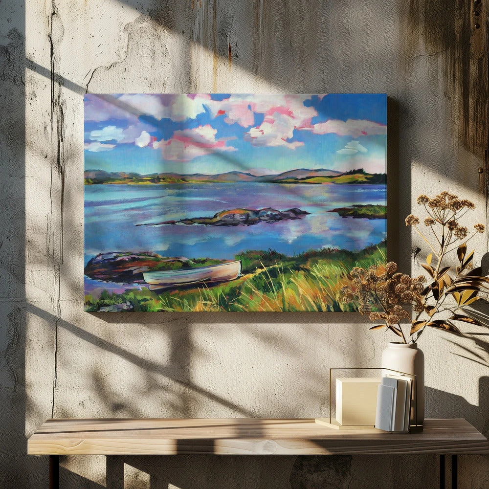 Boat On The Lake - Stretched Canvas, Poster Or Fine Art Print(Boat On The Lake Stretched Canvas Poster Or Fine Art Print) 9 Boat On The Lake - Stretched Canvas, Poster Or Fine Art Print(Boat On The Lake Stretched Canvas Poster Or Fine Art Print) - Image 9