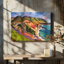 Route One - Stretched Canvas, Poster Or Fine Art Print(Route One Stretched Canvas Poster Or Fine Art Print) -Heart Wall Art Store pictufy canvas dried flowers ratio 7x5 2786675