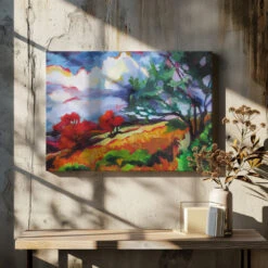 Sonoma Hillside - Stretched Canvas, Poster Or Fine Art Print(Sonoma Hillside Stretched Canvas Poster Or Fine Art Print) -Heart Wall Art Store pictufy canvas dried flowers ratio 7x5 2786681