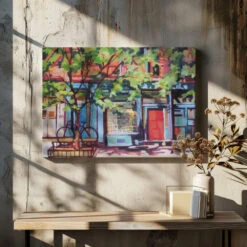 West Village - Stretched Canvas, Poster Or Fine Art Print(West Village Stretched Canvas Poster Or Fine Art Print) -Heart Wall Art Store pictufy canvas dried flowers ratio 7x5 2786706