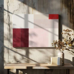 Geometric Grid Of Soft Pastel Colors - Stretched Canvas, Poster Or Fine Art Print(Geometric Grid Of Soft Pastel Colors Stretched Canvas Poster Or Fine Art Print) -Heart Wall Art Store pictufy canvas dried flowers ratio 7x5 2861706