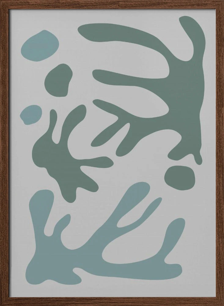 Seaweed Teal No 1 - Stretched Canvas, Poster Or Fine Art Print(Seaweed Teal No 1 Stretched Canvas Poster Or Fine Art Print) 2 Seaweed Teal No 1 - Stretched Canvas, Poster Or Fine Art Print(Seaweed Teal No 1 Stretched Canvas Poster Or Fine Art Print) - Image 2