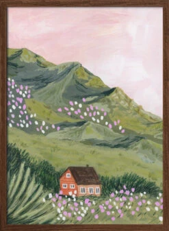 Mountain House By Sarah Gesek- Stretched Canvas, Poster Or Fine Art Print(Mountain House Stretched Canvas Poster Or Fine Art Print)