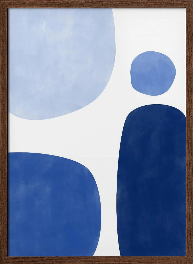 Blue Geometric Flow - Stretched Canvas, Poster Or Fine Art Print(Blue Geometric Flow Stretched Canvas Poster Or Fine Art Print) 2 Blue Geometric Flow - Stretched Canvas, Poster Or Fine Art Print(Blue Geometric Flow Stretched Canvas Poster Or Fine Art Print) - Image 2