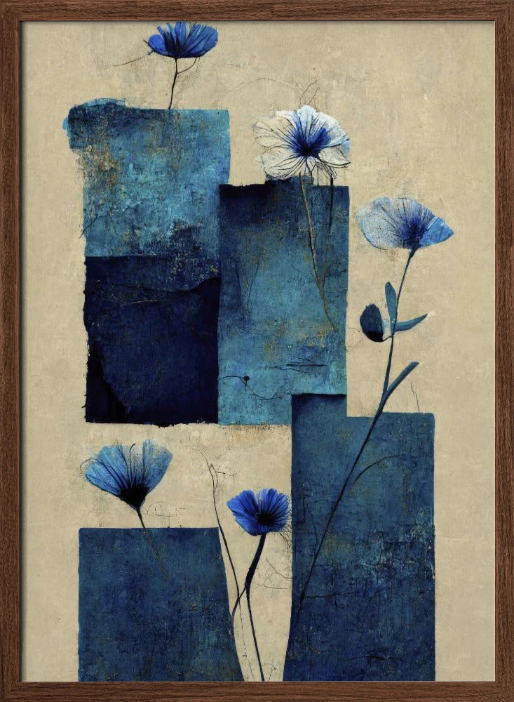 Blocks And Flowers - Stretched Canvas, Poster Or Fine Art Print(Blocks And Flowers Stretched Canvas Poster Or Fine Art Print) 2 Blocks And Flowers - Stretched Canvas, Poster Or Fine Art Print(Blocks And Flowers Stretched Canvas Poster Or Fine Art Print) - Image 2