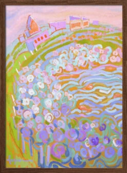 Garden By Sea -Stretched Canvas, Poster Or Fine Art Print(Df1418gardenbyseai Stretched Canvas Poster Or Fine Art Print) -Heart Wall Art Store pictufy dark wood 50x70 2570599