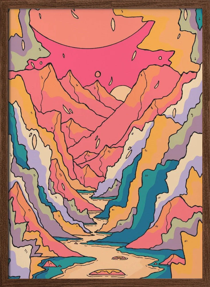 Mountain Trail - Stretched Canvas, Poster Or Fine Art Print(Mountain Trail Stretched Canvas Poster Or Fine Art Print) 2 Mountain Trail - Stretched Canvas, Poster Or Fine Art Print(Mountain Trail Stretched Canvas Poster Or Fine Art Print) - Image 2