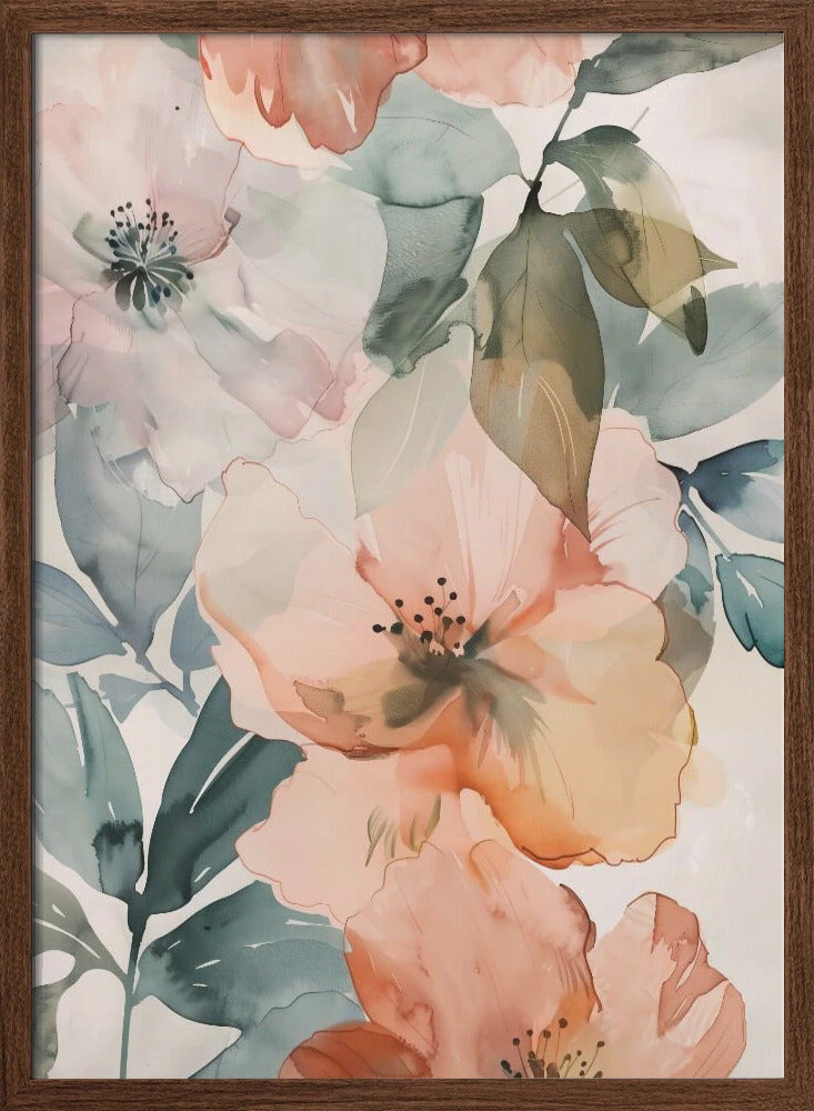 Watercolor Floral No. 3 - Stretched Canvas, Poster Or Fine Art Print(Watercolor Floral No 3 Stretched Canvas Poster Or Fine Art Print) 2 Watercolor Floral No. 3 - Stretched Canvas, Poster Or Fine Art Print(Watercolor Floral No 3 Stretched Canvas Poster Or Fine Art Print) - Image 2