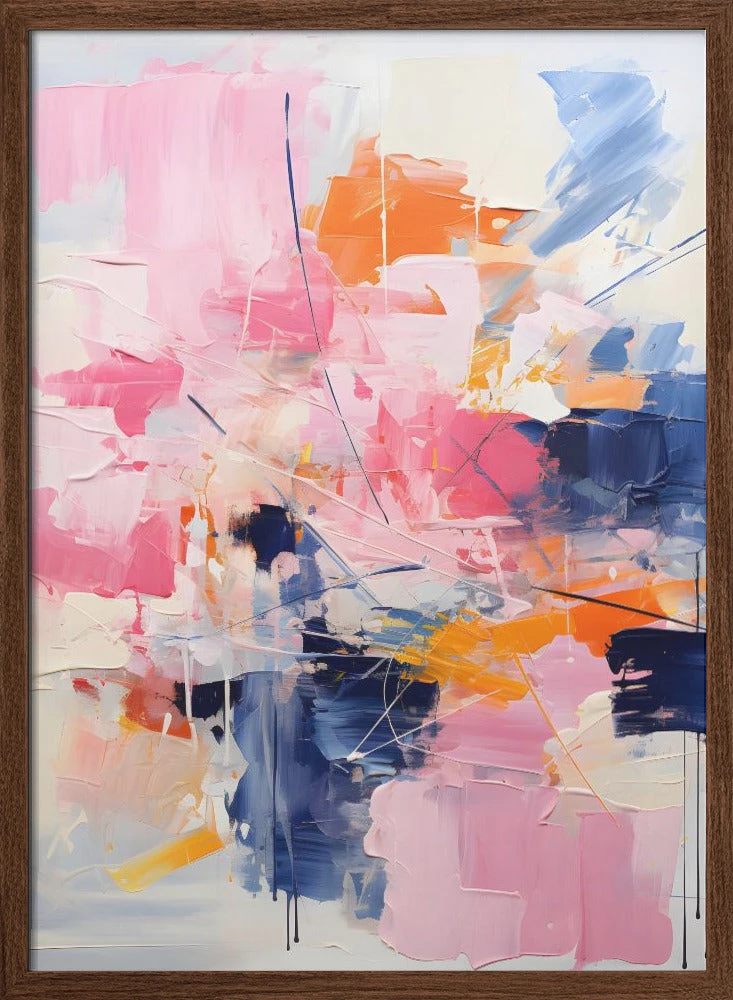 Blush Indigo Abstract Print First 4x - Stretched Canvas, Poster Or Fine Art Print(Blush Indigo Abstract Print First 4x Stretched Canvas Poster Or Fine Art Print) 2 Blush Indigo Abstract Print First 4x - Stretched Canvas, Poster Or Fine Art Print(Blush Indigo Abstract Print First 4x Stretched Canvas Poster Or Fine Art Print) - Image 2