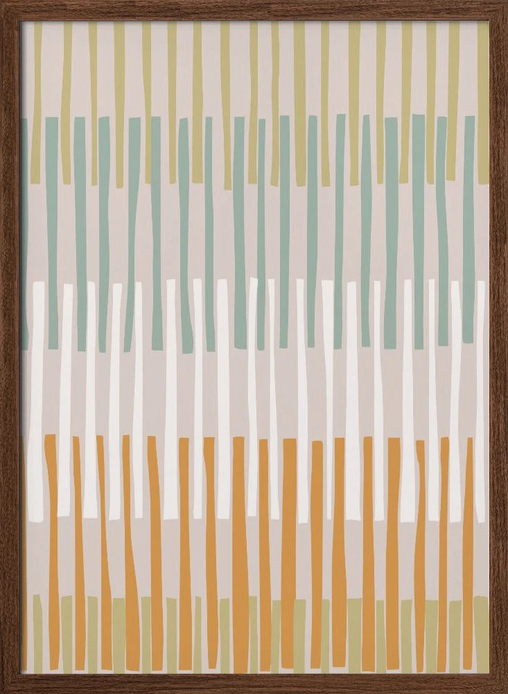 Block Print Geometrics Stripes Earthy - Stretched Canvas, Poster Or Fine Art Print(Block Print Geometrics Stripes Earthy Stretched Canvas Poster Or Fine Art Print) 2 Block Print Geometrics Stripes Earthy - Stretched Canvas, Poster Or Fine Art Print(Block Print Geometrics Stripes Earthy Stretched Canvas Poster Or Fine Art Print) - Image 2