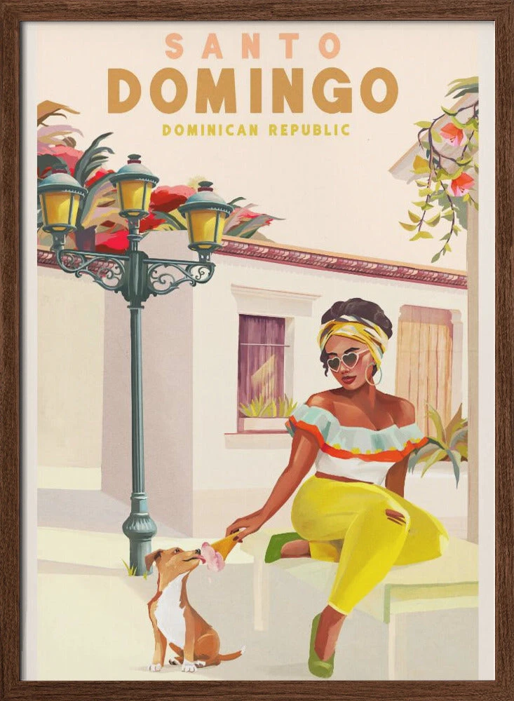 Santo Domingo Dominican Republic Woman & Dog - Stretched Canvas, Poster Or Fine Art Print(Santo Domingo Dominican Republic Woman Amp Dog Stretched Canvas Poster Or Fine Art Print) 2 Santo Domingo Dominican Republic Woman & Dog - Stretched Canvas, Poster Or Fine Art Print(Santo Domingo Dominican Republic Woman Amp Dog Stretched Canvas Poster Or Fine Art Print) - Image 2