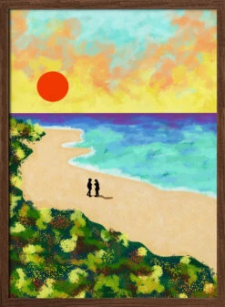 Golden Glow - Stretched Canvas, Poster Or Fine Art Print(Golden Glow Stretched Canvas Poster Or Fine Art Print) -Heart Wall Art Store pictufy dark wood 50x70 2935205