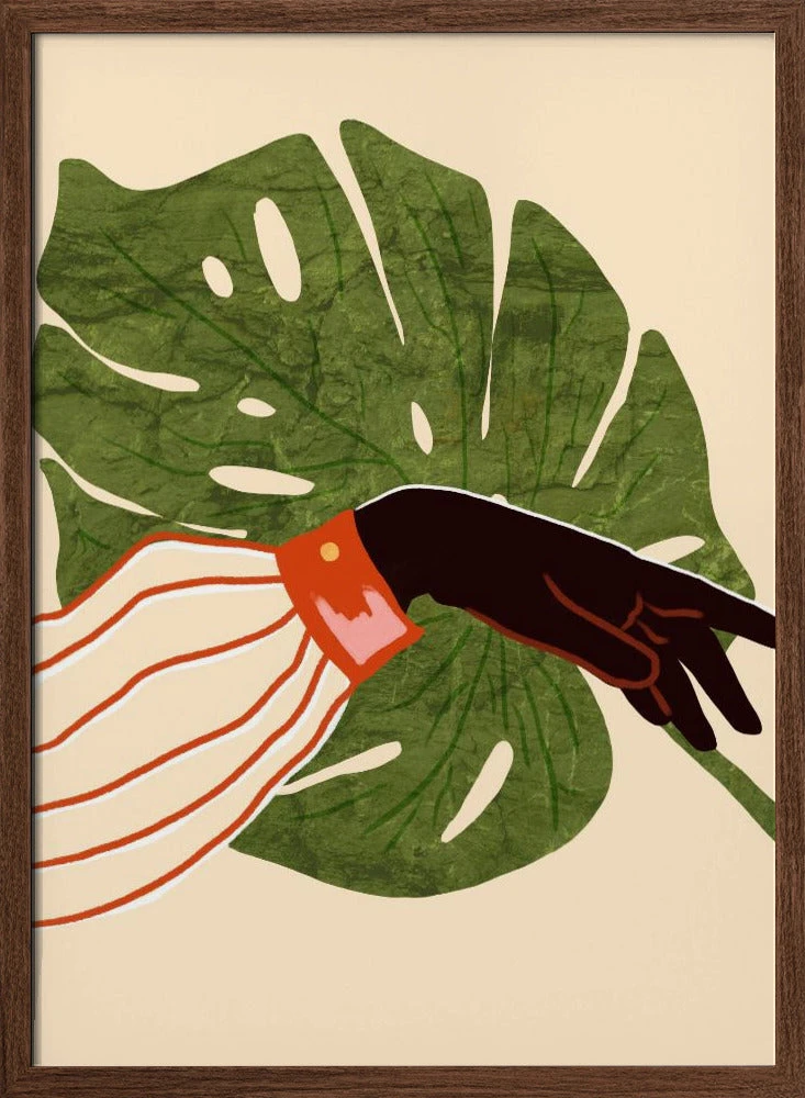 Green Canvas, Red Accent - Stretched Canvas, Poster Or Fine Art Print(Green Canvas Red Accent Stretched Canvas Poster Or Fine Art Print) 2 Green Canvas, Red Accent - Stretched Canvas, Poster Or Fine Art Print(Green Canvas Red Accent Stretched Canvas Poster Or Fine Art Print) - Image 2