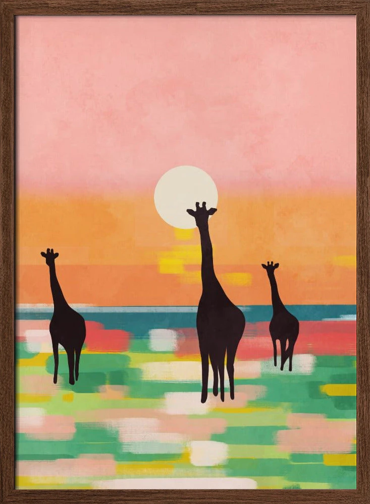 Evening Stroll In The Savannah - Stretched Canvas, Poster Or Fine Art Print(Evening Stroll In The Savannah Stretched Canvas Poster Or Fine Art Print) 2 Evening Stroll In The Savannah - Stretched Canvas, Poster Or Fine Art Print(Evening Stroll In The Savannah Stretched Canvas Poster Or Fine Art Print) - Image 2