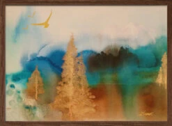 Golden Landscape - Stretched Canvas, Poster Or Fine Art Print(Golden Landscape Stretched Canvas Poster Or Fine Art Print)