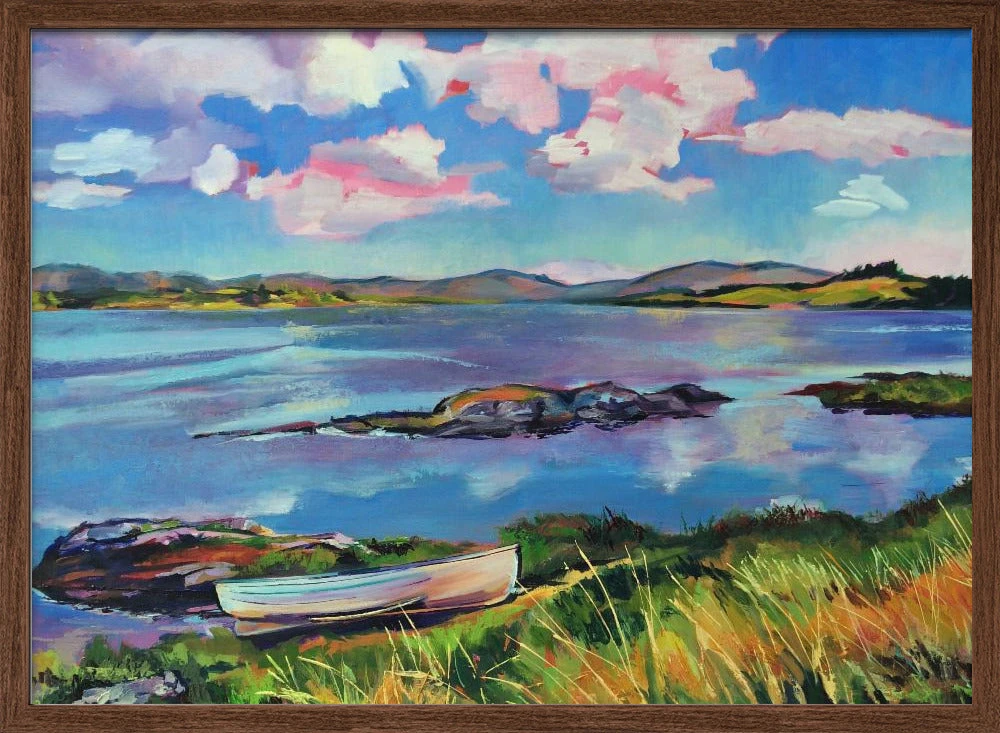 Boat On The Lake - Stretched Canvas, Poster Or Fine Art Print(Boat On The Lake Stretched Canvas Poster Or Fine Art Print) 2 Boat On The Lake - Stretched Canvas, Poster Or Fine Art Print(Boat On The Lake Stretched Canvas Poster Or Fine Art Print) - Image 2