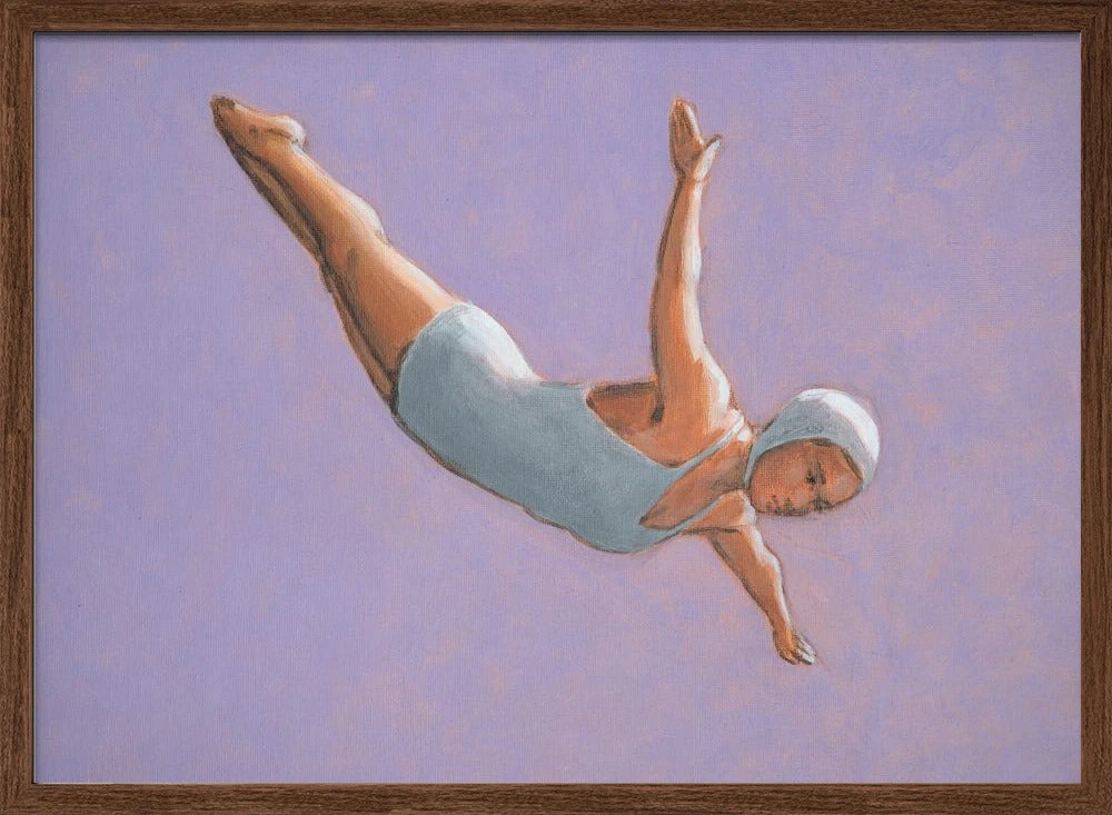 Lavender Diver - Stretched Canvas, Poster Or Fine Art Print(Lavender Diver Stretched Canvas Poster Or Fine Art Print) 2 Lavender Diver - Stretched Canvas, Poster Or Fine Art Print(Lavender Diver Stretched Canvas Poster Or Fine Art Print) - Image 2