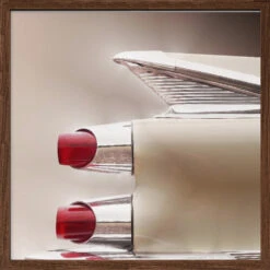 American Classic Car Custom Royal 1959 Tail Fin - Square Stretched Canvas, Poster Or Fine Art Print(American Classic Car Custom Royal 1959 Tail Fin Square Stretched Canvas Poster Or Fine Art Print) -Heart Wall Art Store pictufy dark wood square 50x70 2336080