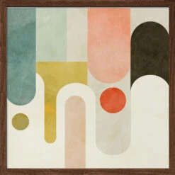 Runde Shapes Kopie - Square Stretched Canvas, Poster Or Fine Art Print(Runde Shapes Kopie Square Stretched Canvas Poster Or Fine Art Print) -Heart Wall Art Store pictufy dark wood square 50x70 2552788