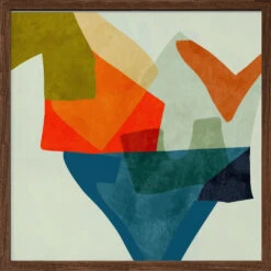 Shapes&lines5 Kopie - Square Stretched Canvas, Poster Or Fine Art Print(Shapes Lines5 Kopie Square Stretched Canvas Poster Or Fine Art Print) -Heart Wall Art Store pictufy dark wood square 50x70 2552863