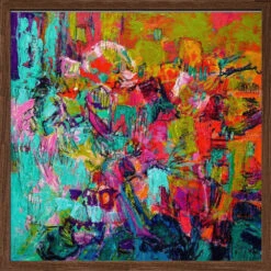 From My Garden Window - Square Stretched Canvas, Poster Or Fine Art Print(From My Garden Window Square Stretched Canvas Poster Or Fine Art Print) -Heart Wall Art Store pictufy dark wood square 50x70 2558401