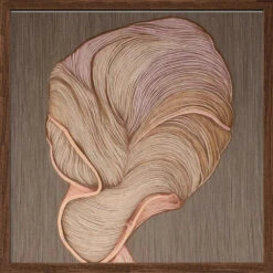 Flora II - Square Stretched Canvas, Poster Or Fine Art Print(Flora Ii Square Stretched Canvas Poster Or Fine Art Print) -Heart Wall Art Store pictufy dark wood square 50x70 2697412