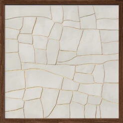 Golden Crack A - Square Stretched Canvas, Poster Or Fine Art Print(Golden Crack A Square Stretched Canvas Poster Or Fine Art Print) -Heart Wall Art Store pictufy dark wood square 50x70 2735835