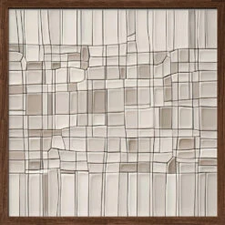Tiles Nº1 - Square Stretched Canvas, Poster Or Fine Art Print(Tiles Nº1 Square Stretched Canvas Poster Or Fine Art Print) -Heart Wall Art Store pictufy dark wood square 50x70 2741149
