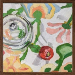 Quadrille Print - Square Stretched Canvas, Poster Or Fine Art Print(Quadrille Print Square Stretched Canvas Poster Or Fine Art Print) -Heart Wall Art Store pictufy dark wood square 50x70 2787392