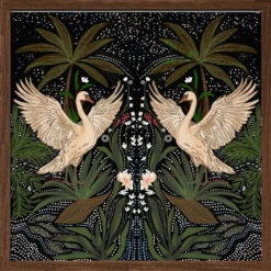 Swan Dance - Square Stretched Canvas, Poster Or Fine Art Print(Swan Dance Square Stretched Canvas Poster Or Fine Art Print) 16 Swan Dance - Square Stretched Canvas, Poster Or Fine Art Print(Swan Dance Square Stretched Canvas Poster Or Fine Art Print) -Heart Wall Art Store pictufy dark wood square 50x70 2847340