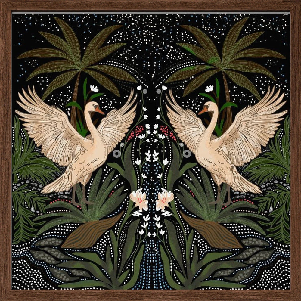 Swan Dance - Square Stretched Canvas, Poster Or Fine Art Print(Swan Dance Square Stretched Canvas Poster Or Fine Art Print) 4 Swan Dance - Square Stretched Canvas, Poster Or Fine Art Print(Swan Dance Square Stretched Canvas Poster Or Fine Art Print) - Image 4