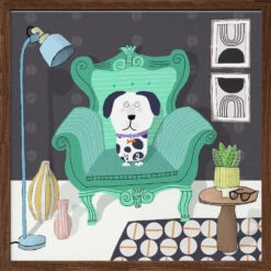 Funny Dog Sitting In A Trendy Interior By Carla Daly - Square Stretched Canvas, Poster Or Fine Art Print(Funny Dog Sitting In A Trendy Interior By Carla Daly Square Stretched Canvas Poster Or Fine Art Print) 16 Funny Dog Sitting In A Trendy Interior By Carla Daly - Square Stretched Canvas, Poster Or Fine Art Print(Funny Dog Sitting In A Trendy Interior By Carla Daly Square Stretched Canvas Poster Or Fine Art Print) -Heart Wall Art Store pictufy dark wood square 50x70 2889222
