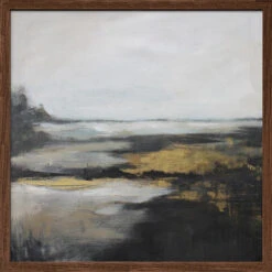 Nature Inspired Landscape - Square Stretched Canvas, Poster Or Fine Art Print(Nature Inspired Landscape Square Stretched Canvas Poster Or Fine Art Print) -Heart Wall Art Store pictufy dark wood square 50x70 3124871