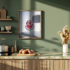 US Classic Car 1962 Monterey Taillight - Stretched Canvas, Poster Or Fine Art Print(Us Classic Car 1962 Monterey Taillight Stretched Canvas Poster Or Fine Art Print) -Heart Wall Art Store pictufy green kitchen ratio 4x5 1832559