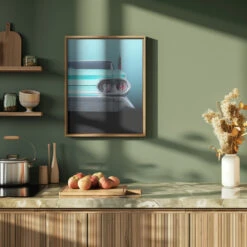 US Classic Car 1961 Sedan Deville - Stretched Canvas, Poster Or Fine Art Print(Us Classic Car 1961 Sedan Deville Stretched Canvas Poster Or Fine Art Print) -Heart Wall Art Store pictufy green kitchen ratio 4x5 1960482